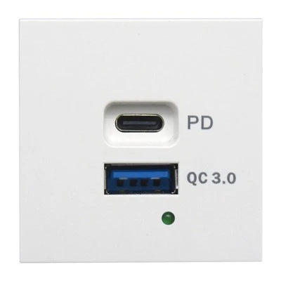 65W USB A USB C зарядно устройство