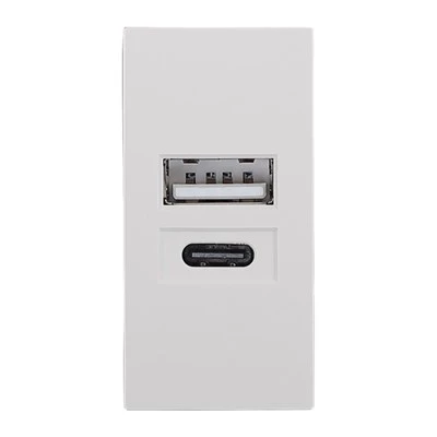 USB A USB C 15W зарядно устройство